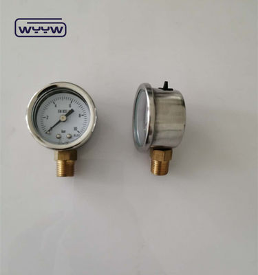 40 mm Manômetro vertical Medidor de pressão de óleo hidráulico Montar traseiro
