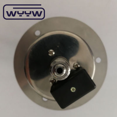 2.5&quot; Medidor de pressão de contacto elétrico de aço inoxidável Conexão de painel tipo flange