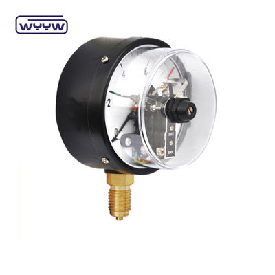 Medidor de pressão de contacto eléctrico de 60 mm de aço preto