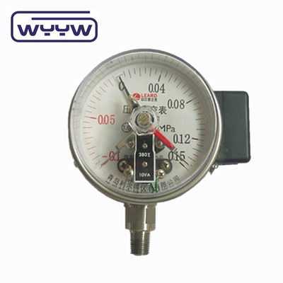 Medidor de pressão de contacto eléctrico de 60 mm de aço preto