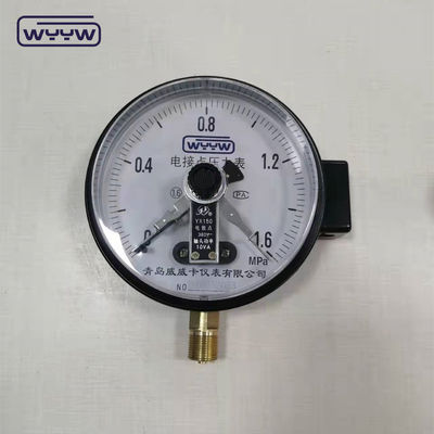 NO+NC 1MPa Medidor de pressão de gás natural 4 polegadas Manômetro de contato elétrico de 100 mm