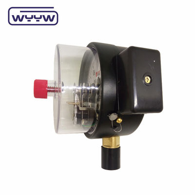 NO+NO Caixa de aço preto 1.6MPa 100mm 380V Manômetro de contato elétrico manômetro de pressão AC
