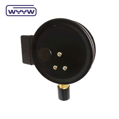 NO+NO Caixa de aço preto 1.6MPa 100mm 380V Manômetro de contato elétrico manômetro de pressão AC