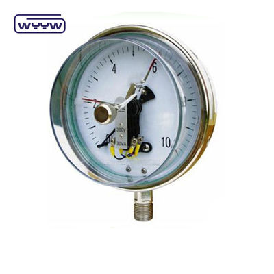 100 mm de silicone preenchido com óleo eléctrico medidor de pressão de volta montado