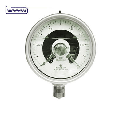 100 mm de silicone preenchido com óleo eléctrico medidor de pressão de volta montado