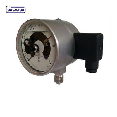 Tubos de aço inoxidável Bourdon, medidor de pressão de 60 mm Conexão inferior