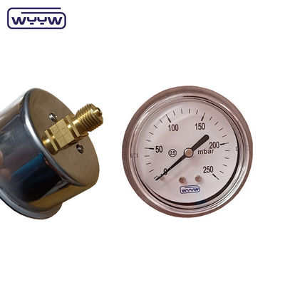 Manômetro de manômetro de pressão de 63 mmh2o com caixa SS304