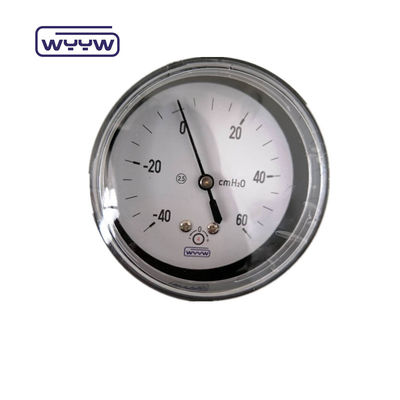 Manômetro de manômetro de pressão de 63 mmh2o com caixa SS304