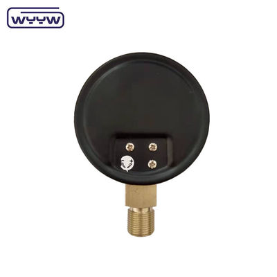 KPa manômetro de baixa pressão WYYW 4 polegadas 100mm caixa de aço preto de entrada inferior foles mbar cmh2o manômetro