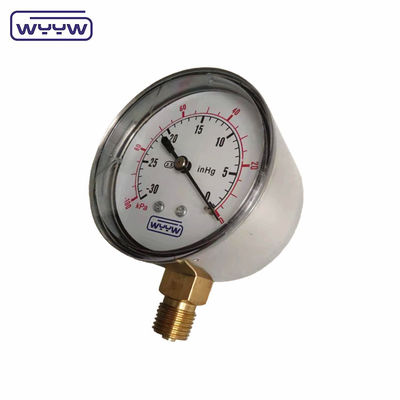 manómetro de baixo pressão ss 63 mm inH2O wc mbar