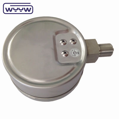 100mm 4 &quot; Medidor de pressão de aço inoxidável, Medidor de pressão tipo Bellow