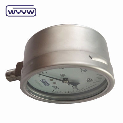 100mm 4 &quot; Medidor de pressão de aço inoxidável, Medidor de pressão tipo Bellow
