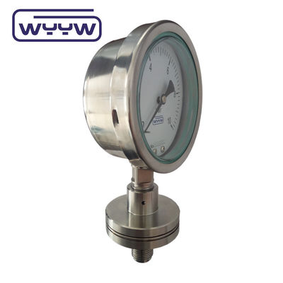 100 mm DN20 PN40 Tipo de flange Medidor de pressão SS316 aço inoxidável