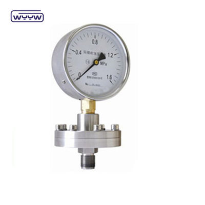 Tri-clamp medidor de pressão de membrana de aço inoxidável caixa 100mm
