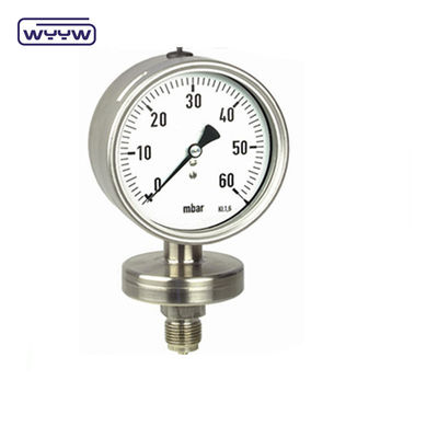 WYYW Medidor de pressão do diafragma 100 mm Medidor de pressão pesado