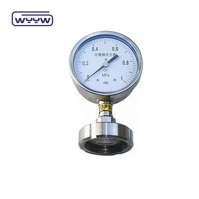 Medidor de pressão do diafragma de 60 mm SS316 Medidor de pressão industrial