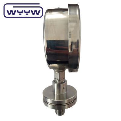 Medidor de pressão de silicone 100 mm SS316 Diâmetro do diafragma