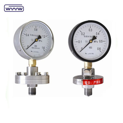 Medidor de pressão de silicone 100 mm SS316 Diâmetro do diafragma