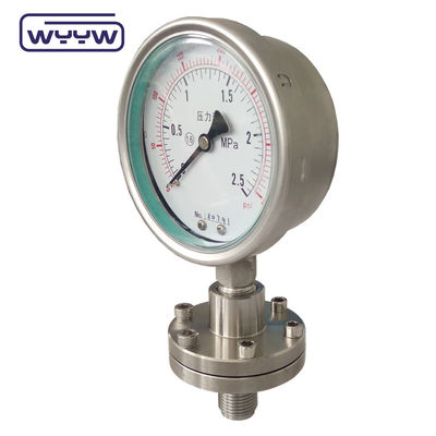 OEM ODM Medidor de pressão do diafragma SS316 Medidor de alta pressão revestido de PTFE
