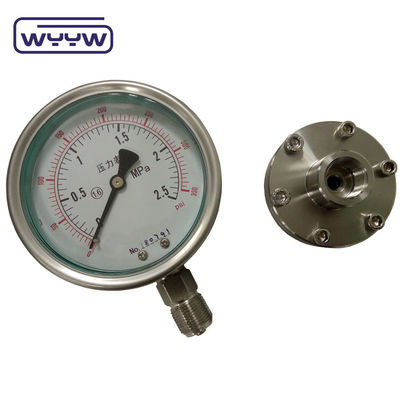 4&quot; 100mm medidor de pressão sello do diafragma caixa SS e SS internos