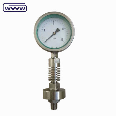 4&quot; Medidor de pressão de alta temperatura Diâmetro do diafragma Selo Material de aço inoxidável