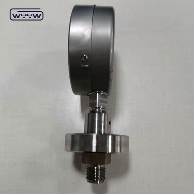 Todos os indicadores de pressão de aço inoxidável com flange homologados CE
