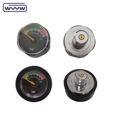 22 mm mini manômetro 1/8bspp fluxímetro de gás pcp inline medidor de mergulho barra medidor de pressão de mergulho