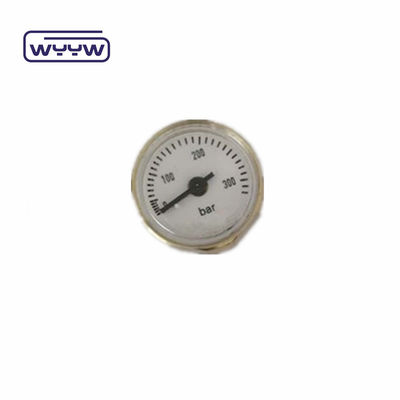 OEM China preço de 28 mm de diâmetro 1/8 &quot;bspp tubo de borda manômetro PCP paintball pressômetro de latão 315 bar