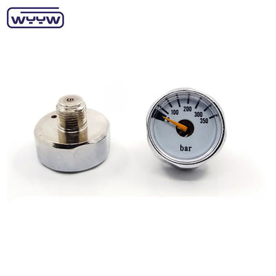 OEM China preço de 28 mm de diâmetro 1/8 &quot;bspp tubo de borda manômetro PCP paintball pressômetro de latão 315 bar