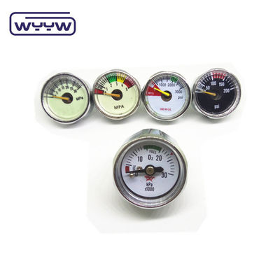 Manômetro de pressão pequeno 23 mm 22 mm Hexagon Mini Pressômetro de ar