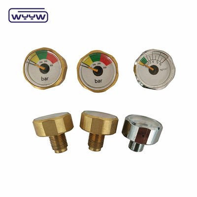 Manômetro de pressão pequeno 23 mm 22 mm Hexagon Mini Pressômetro de ar