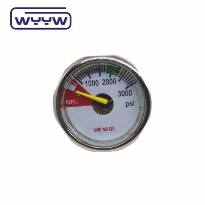 Manômetro de pressão pequeno 23 mm 22 mm Hexagon Mini Pressômetro de ar