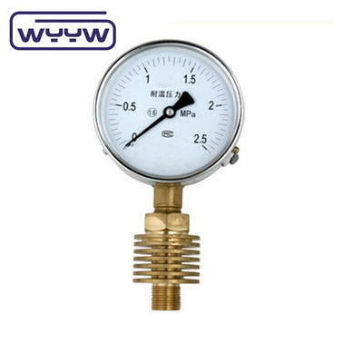 Medidor de pressão de alta temperatura personalizado 100 mm com radiador