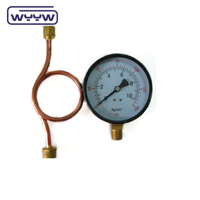 Medidor de pressão de alta temperatura personalizado 100 mm com radiador