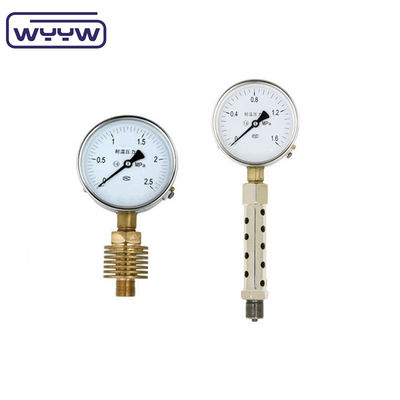 Material de aço inoxidável com manômetro de pressão de alta temperatura de 100 mm