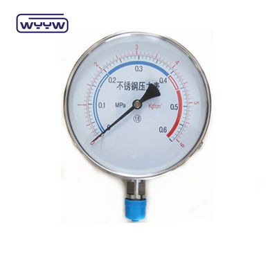 WYYW fábrica 100 mm de aço inoxidável preço do manômetro de pressão
