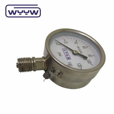Medidor de pressão de tubo de Bourdon de 60 mm sem óleo Medidor de pressão de oxigénio