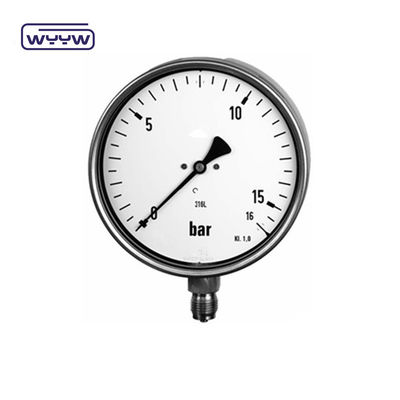 Medidor de pressão de aço inoxidável de alta precisão de 6&quot;