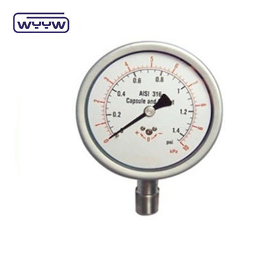 Medidor de pressão de aço inoxidável de alta precisão de 6&quot;