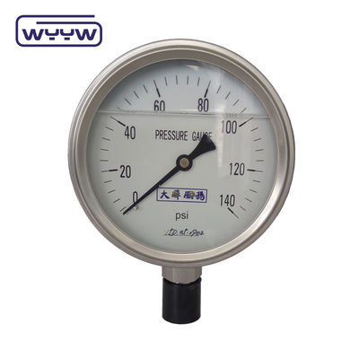 SS304 0-100Bar PSI 63mm 100mm Manômetro de pressão de glicerina Glicerina preenchida