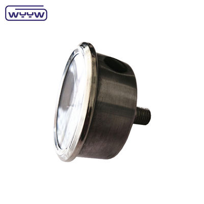 Manômetro axial de alta qualidade MPa/bar/kg Conexão traseira manômetro de pressão de aço inoxidável de 60 mm completo 304ss