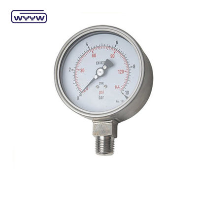 Anel de silicone de 4 polegadas medidor de pressão de 100 mm Dial Mount de fundo
