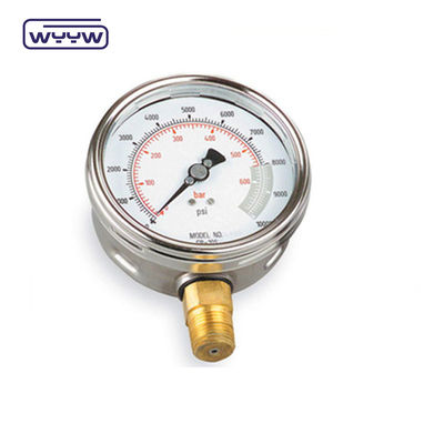 Anel de silicone de 4 polegadas medidor de pressão de 100 mm Dial Mount de fundo