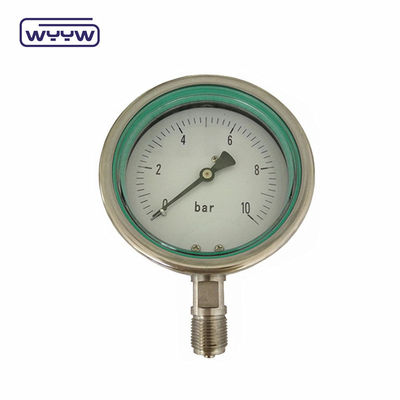 ss304 medidor de pressão de alta pressão com fio especial de 1000 bar de óleo, de 4&quot;