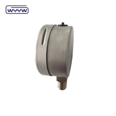 Medidor de pressão SS304 de 60 mm com caixa de aço inoxidável