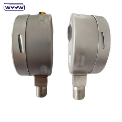 100 mm Medidor de pressão da baioneta de vidro de segurança SS304 Garantia de 1 ano