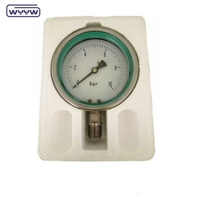 WYYW Medidor de alta pressão 60 mm Medidores de pressão com óleo de silicone de aço inoxidável