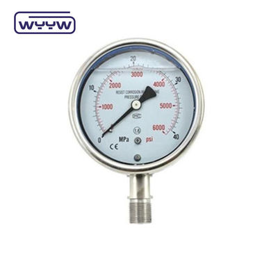 2.5&quot; preço do manômetro de pressão industrial cheio de óleo