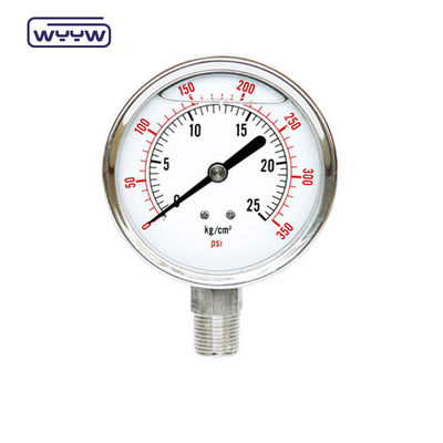 2.5&quot; preço do manômetro de pressão industrial cheio de óleo