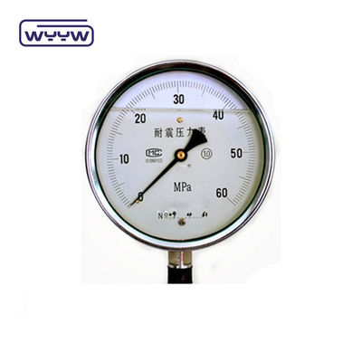 60mm SS304 Industrial líquido preenchido U tubo manômetro de pressão Bourdon tubo